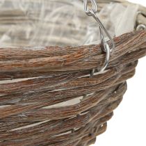 Artikel Hangende Bloemenschaal Hout Natuurlijk Grijs Ø30cm 2st