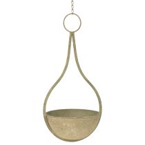 Artikel Bloemenmand, hangende mand, metalen decoratie tuin Ø16cm H38cm