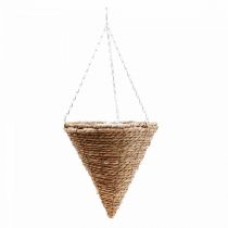 Bloemenmand hangmand Hangmand plantenmand stro Ø30cm
