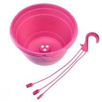 Artikel Hangmand roze plantenpot met gaten Ø25cm H50cm