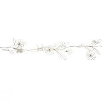 Artikel Bloemenslinger metalen decoratieve hanger goudmotief weide 110cm