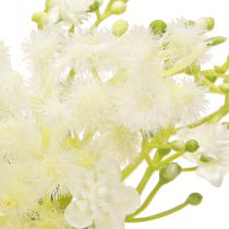Artikel Bloemenkrans mimosa kunst crème wit groen Ø25cm