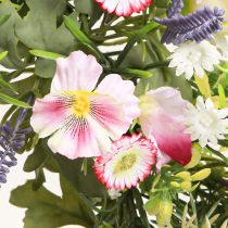 Artikel Bloemenkrans kunstlentebloemen crème roze Ø33cm