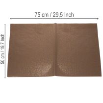 Artikel Bloemenzijden deken met luipaardprint, bruin, vochtbestendig, 50x75cm, 20 stuks