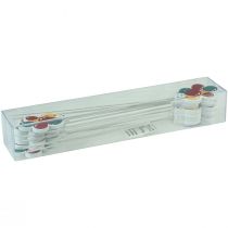 Artikel Bloemplugboeket decoratieve taarttopper ballonnen kleurrijk 26cm 15 st