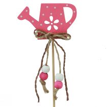 Artikel Bloemplug gestippelde gieter decoratief hout 4,5×7cm 10 st