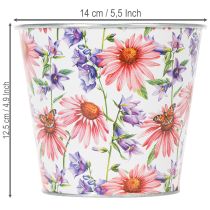 Artikel Bloempot, lentedecoratie, plantenbak, metaal, Ø14cm H12,5cm