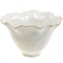 Artikel Bloempot keramiek plantenbak bloembeker plantenpot wit Ø19cm