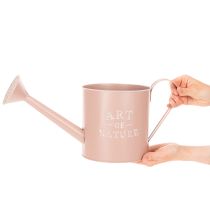 Artikel Vintage decoratieve bloempot/gieter, antiek roze zink, Ø16,5 cm H17 cm