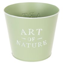 Artikel Zinken bloempot Art of Nature mintgroen Ø17,5cm H15cm