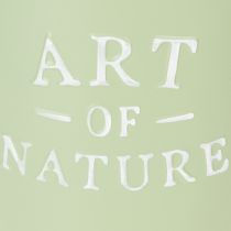 Artikel Zinken bloempot Art of Nature mintgroen Ø17,5cm H15cm