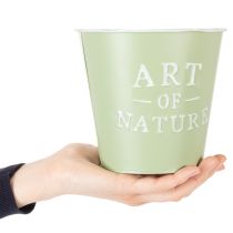 Artikel Zinken bloempot Art of Nature mintgroen Ø17,5cm H15cm