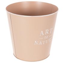Artikel Zinken bloempot, metalen plantenbak, antieke roos, Ø22cm H21cm