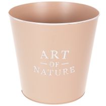 Artikel Zinken bloempot, metalen plantenbak, antieke roos, Ø22cm H21cm