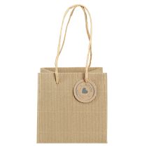 Artikel Bloempot van papier geribbeld met folie 12x12cm 8 st