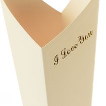 Artikel Bloementas rozen cadeauverpakking crème 46cm 12 st