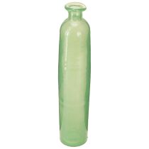 Artikel Bloemenvaas glas decoratieve vaas in groen hoog Ø6.5cm H30cm