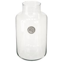 Artikel Bloemenvaas glas decoratieve vaas met hals helder Ø14,5cm H25cm