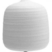 Artikel Bloemenvaas, keramische vaas, decoratieve vaas wit Ø22cm H22,5cm