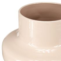 Artikel Bloemenvaas Metaal Bruin Cappuccino Emaille Ø17cm H23cm