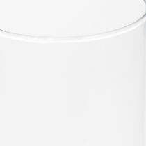 Artikel Bloemenvaas, slanke glazen cilinder, te gebruiken als glazen vaas of hoge decoratieve glazen vaas, 30 cm.