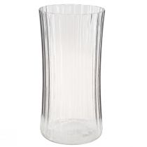 Artikel Bloemenvazen van glas vaas retro helder Ø12cm H24cm 2st