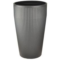 Artikel Staande vaas kunststof plantenbak antraciet Ø28cm H46,5cm