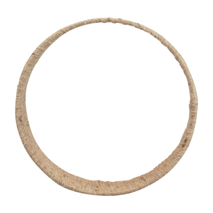 Boho style hangdecoratie plantenschommel decoratie ring jute 31cm