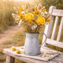Artikel Boeket gedroogde rozen van Sola-hout. Elegant boeket voor een natuurlijke huisdecoratie. 50 cm
