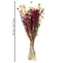 Artikel Boeket gedroogde bloemen, perfect voor een elegante tafeldecoratie in landelijke stijl, 50 cm.