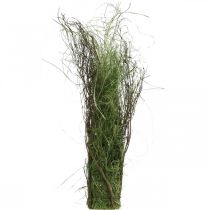 Decoratieve grasstruik met takken Gedroogd gras plukje 65×12cm