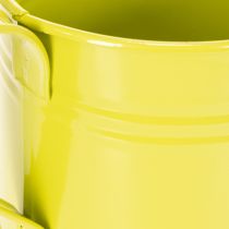Artikel Kleurrijke decoratieve gieter, Ø11cm, H9,5cm, voor het beplanten van planten, lentetafeldecoratie, metaal, set van 8