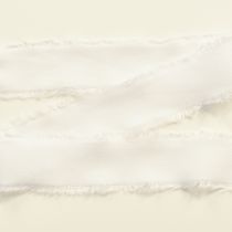 Artikel Chiffon lint wit stoffen lint met franjes 40mm 15m