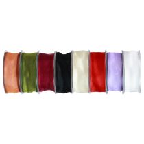 Chiffonlint organzalint 40mm 20m diverse kleuren