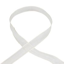 Artikel Chiffonlint organzalint decoratief lint organza crème 25mm 20m