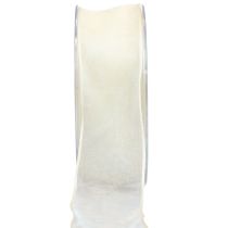 Artikel Chiffonlint organzalint decoratief lint organza crème 40mm 20m