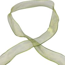 Artikel Chiffonlint organzalint sierlint organza groen 25mm 20m