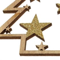 Artikel Kersthangers assorti. 10cm met glitters 12 st