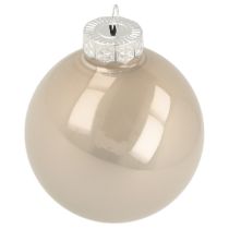 Artikel Kerstboombal glas roze crème Ø60mm 24 stuks
