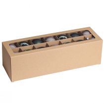 Artikel Kerstboomballen van glas groen parelmoer grijs Ø5cm 24 st