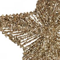 Artikel Kerstboomversiering, Adventsdecoratie, sterhanger goudkleurig B15cm 8 stuks