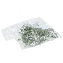 Artikel Kerstboomversiering strik 9cm met glitter groen 12 st