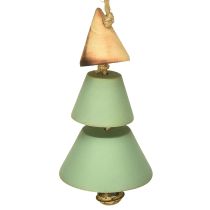 Artikel Kerstboomversiering, dennenboom om op te hangen, kerstgroen/natuur H10cm L24cm 4 stuks
