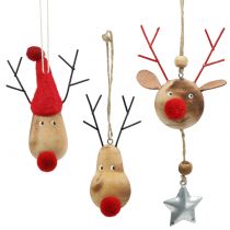 Artikel Kerstboomdecoraties eland 8-10cm 3st