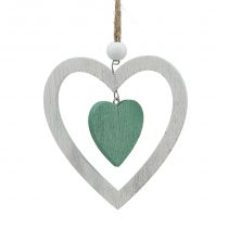 Artikel Kerstboomdecoraties mix groen, wit 10cm 9st