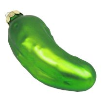 Artikel Kerstboomdecoratie Kerstkomkommer glas 10cm