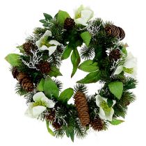 Kerstroos krans Ø30cm