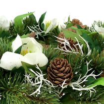 Kerstroos krans Ø30cm
