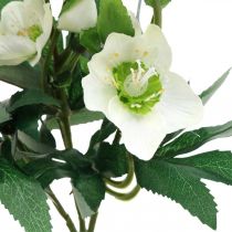 Artikel Kerstrozen wit decoratief boeket kunstbloemen Kerstarrangement 27cm