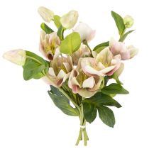 Artikel Kerstrozen kunstbloemdecoratie, boeket van 4 stuks (30 cm).